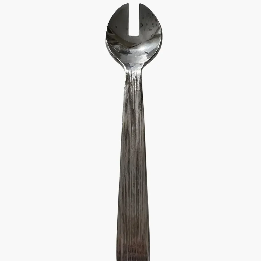 Vera Wang Wedgwood Vesta Serving Spoon 12in Silver Tone Flatware Replacement Set